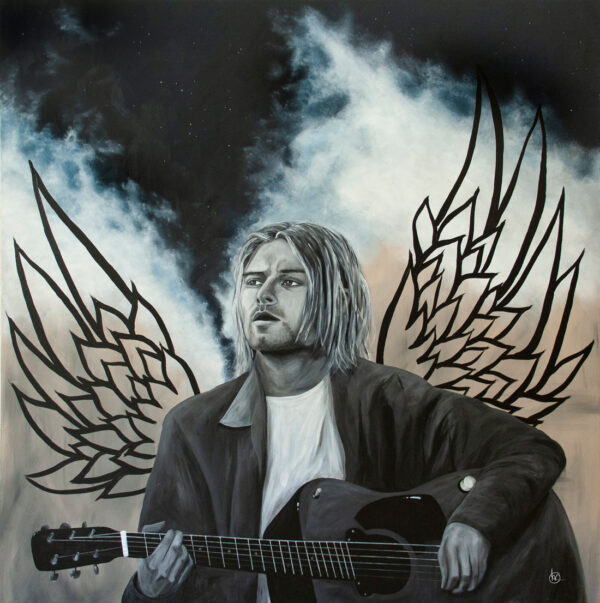 Schilderij Kurt Cobain - Moderne kunst | CLM Art