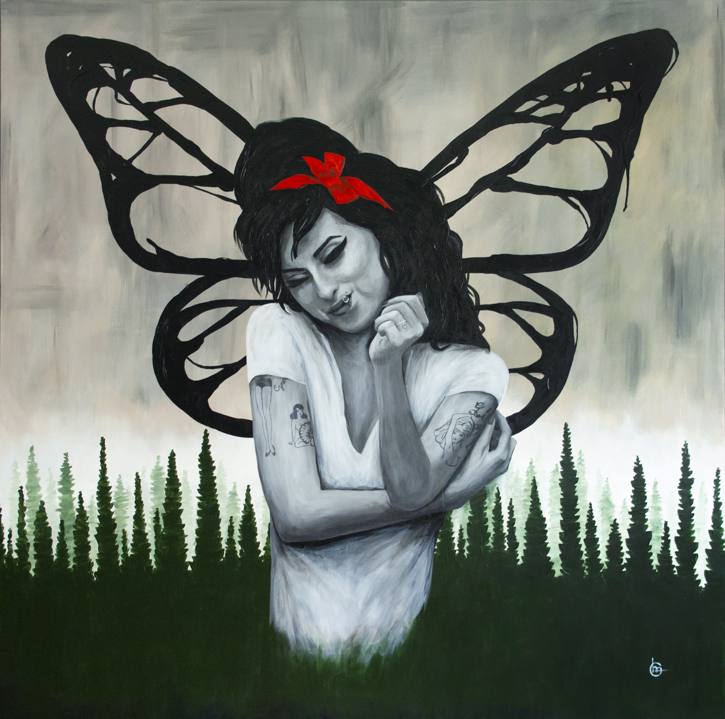 Moderne kunst - Schilderij Amy Winehouse | CLM Art