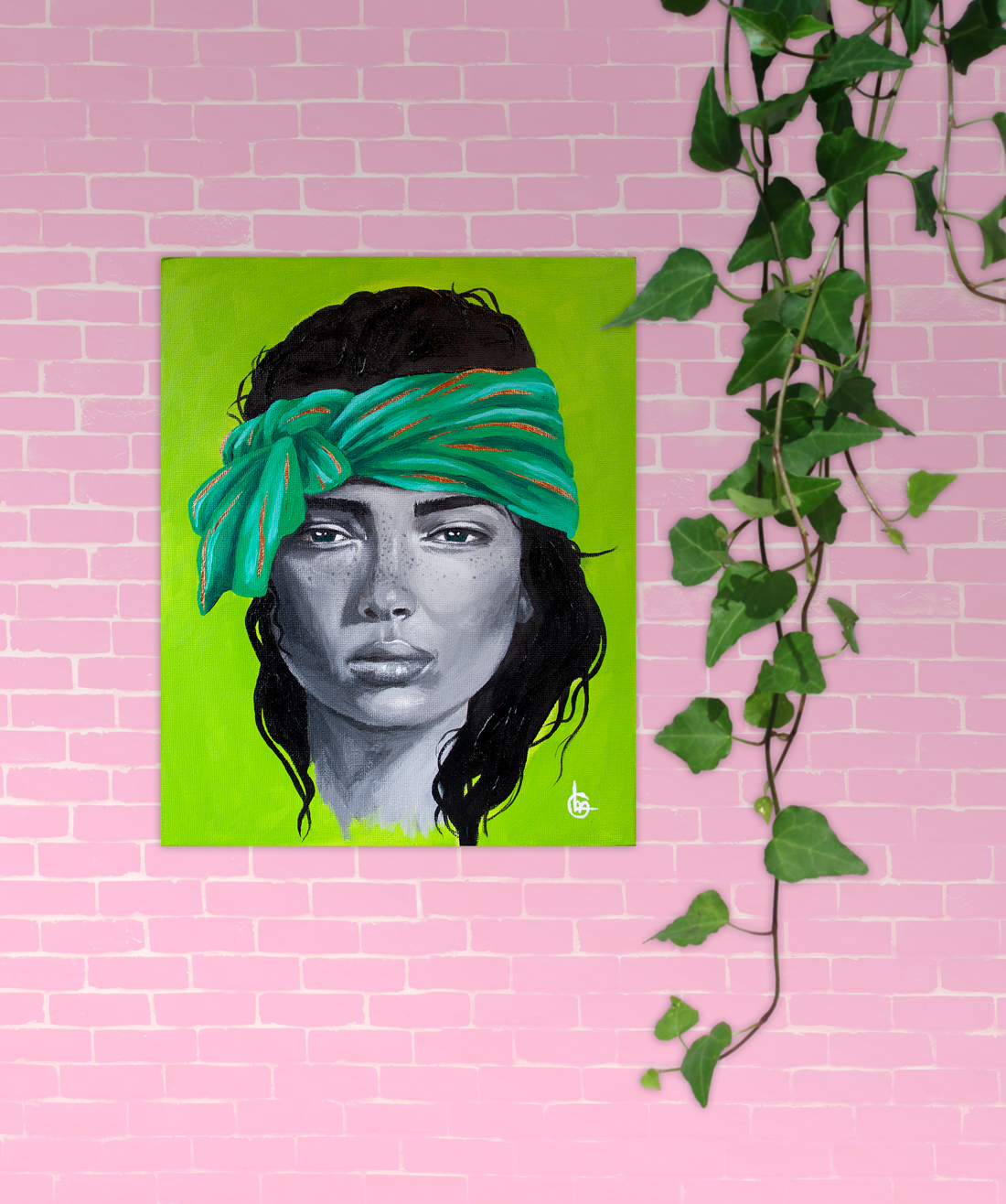 Schilderij INDY - Hippie girl | CLM Art