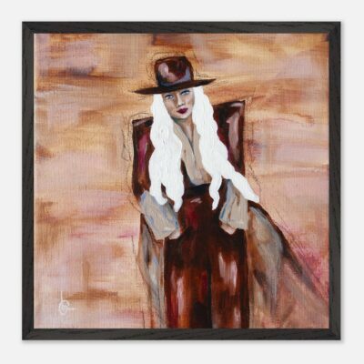 Art Print - Cowgirl HANNAH - schilderij - moderne kunst | CLM Art